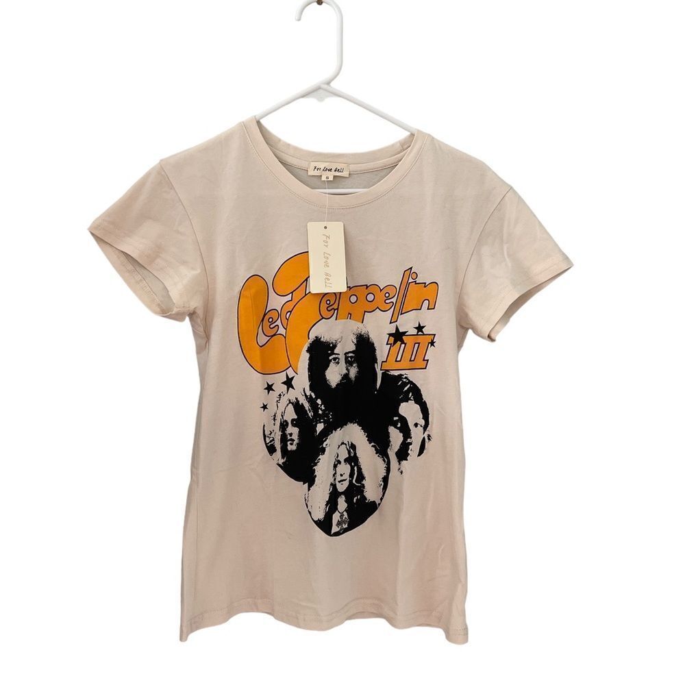 Led Zeppelin Graphic Tee - Cream